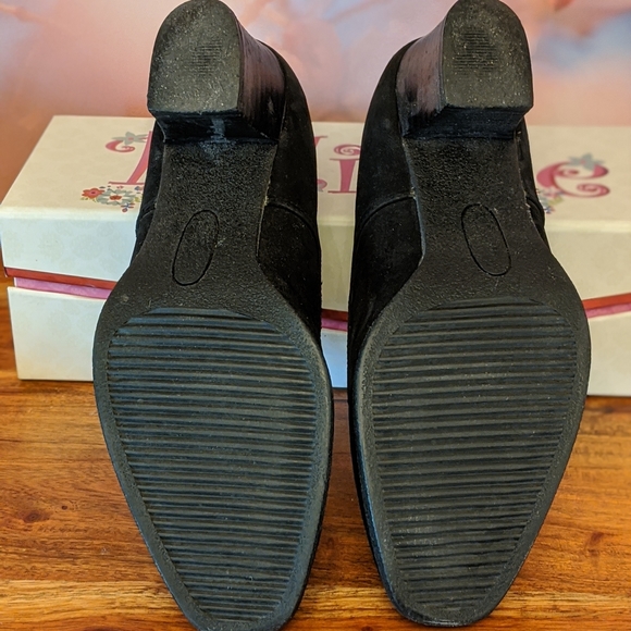 Air Twist Suede Ankle Boots, Brown and Black, Two - Picture 7 of 13